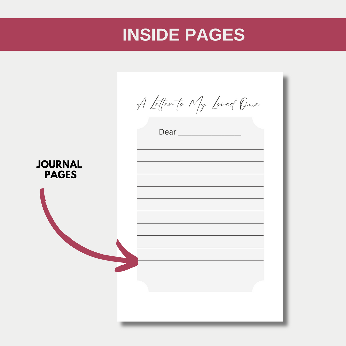 Encouraged, Blessed, & Comforted Grief Journal