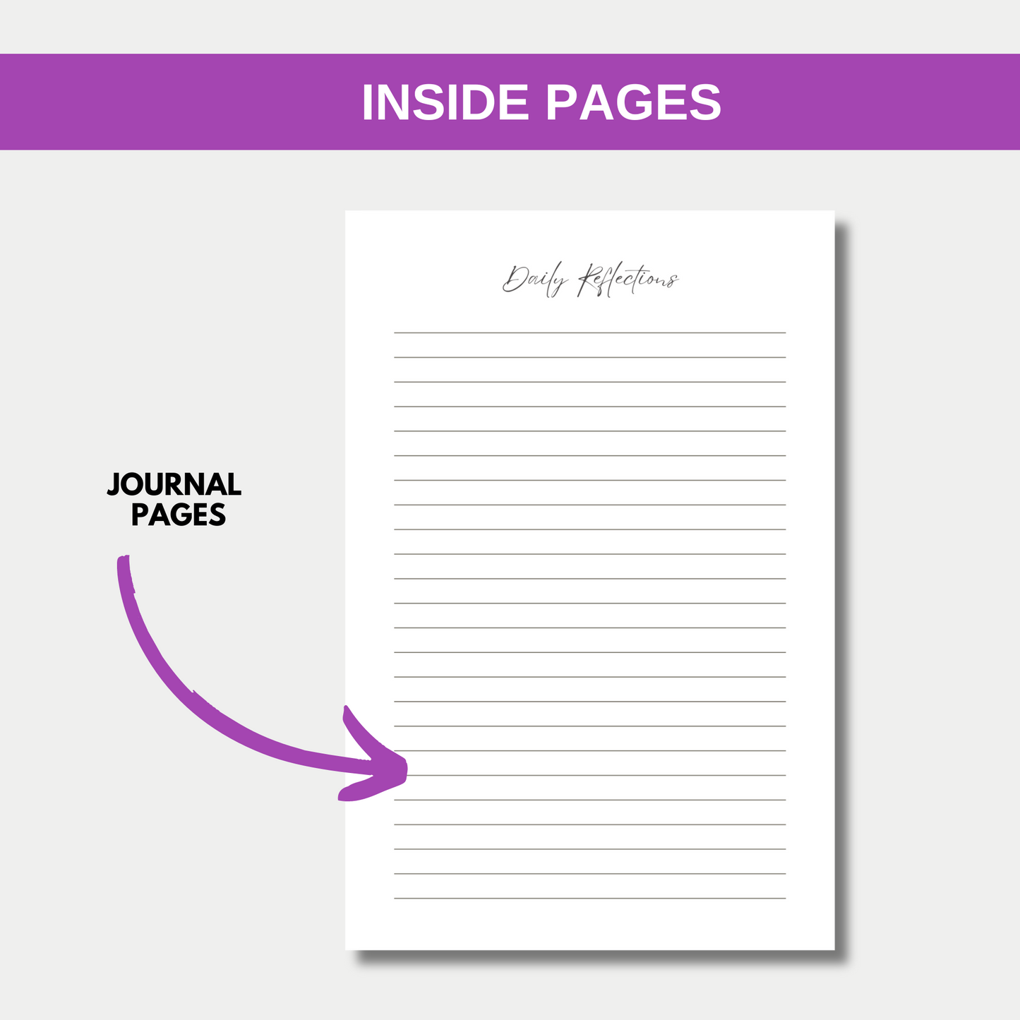 Reflections of Gratitude, Gratitude Journal