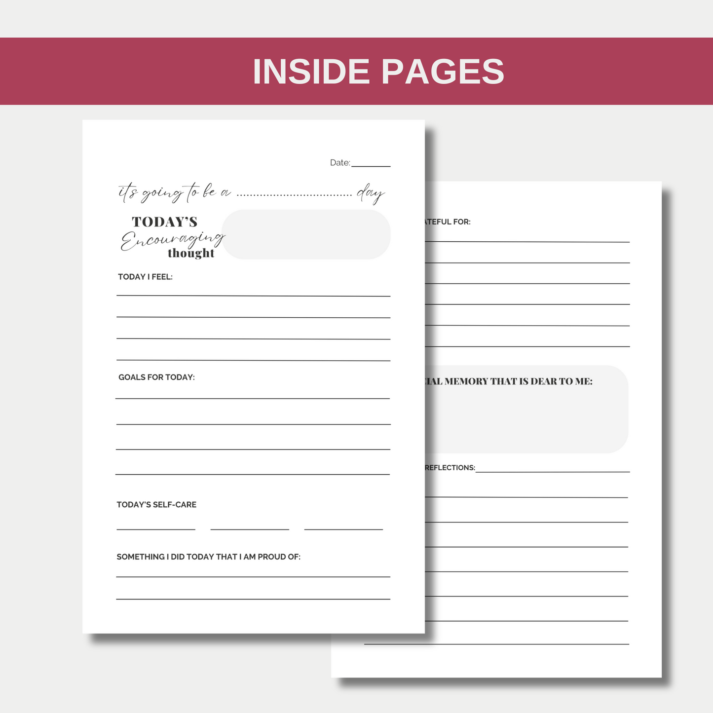 Encouraged, Blessed, & Comforted Grief Journal