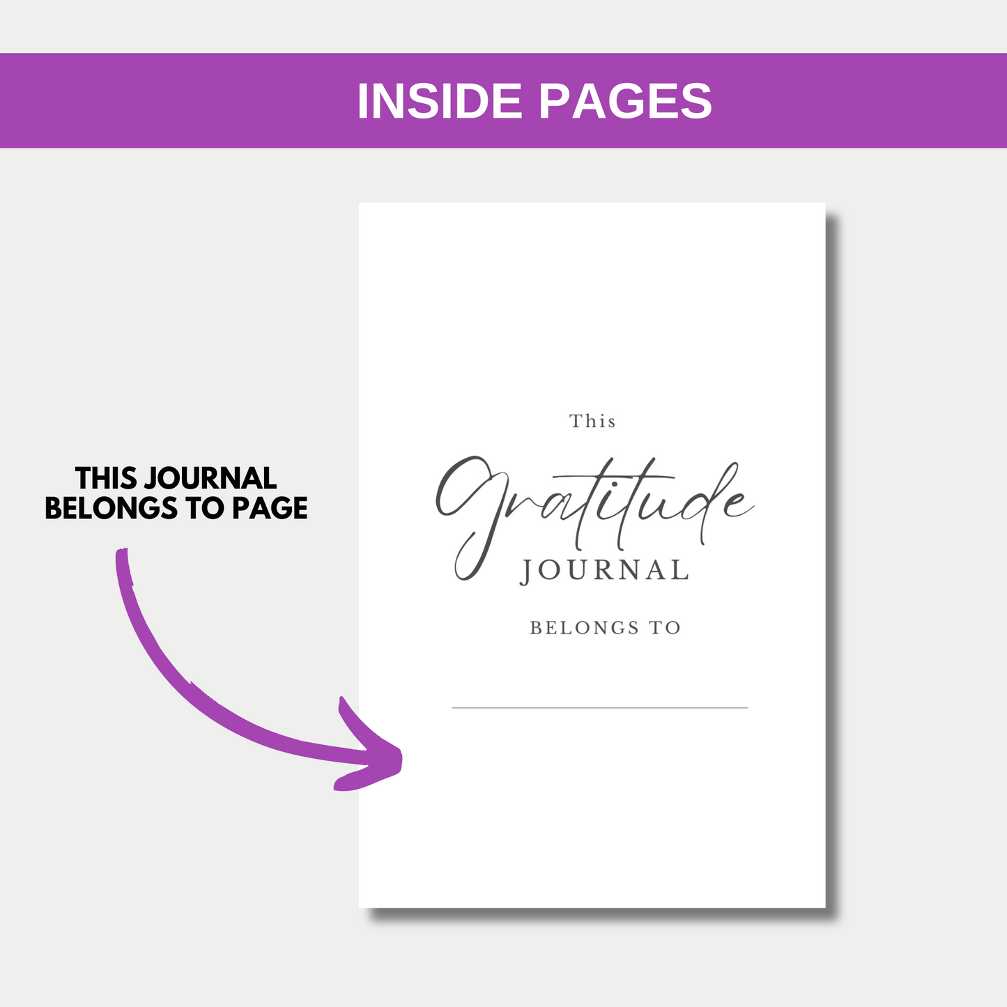 Reflections of Gratitude, Gratitude Journal